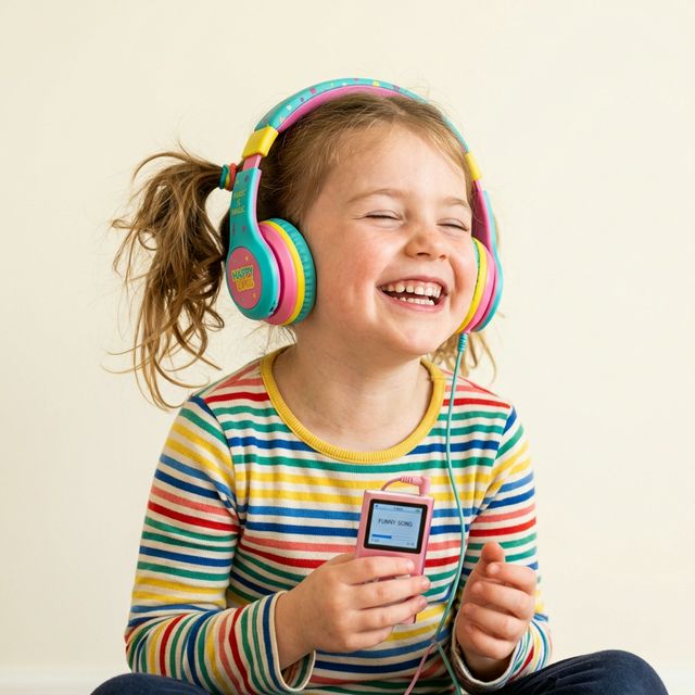 Child with headphones